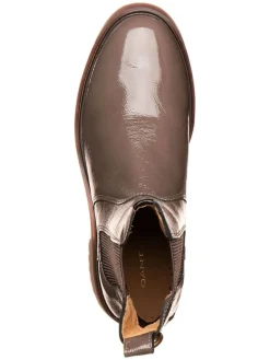 Leren chelseaboots lichtbruin