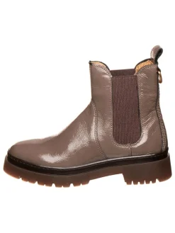 Leren chelseaboots lichtbruin