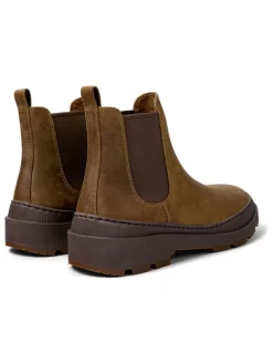 Leren chelseaboots lichtbruin