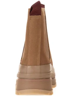 Leren chelseaboots lichtbruin