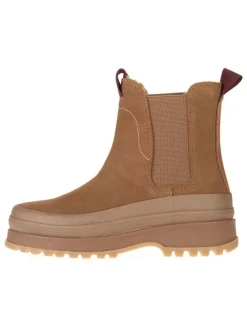 Leren chelseaboots lichtbruin