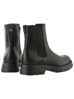 Leren chelseaboots "Montana" zwart