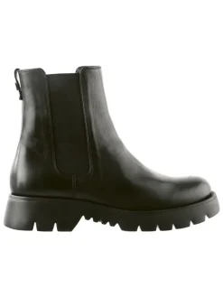 Leren chelseaboots "Montana" zwart