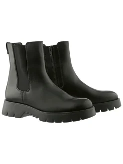 Leren chelseaboots "Montana" zwart