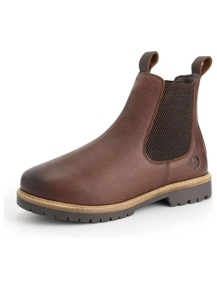 Leren chelseaboots "Romstad" bruin