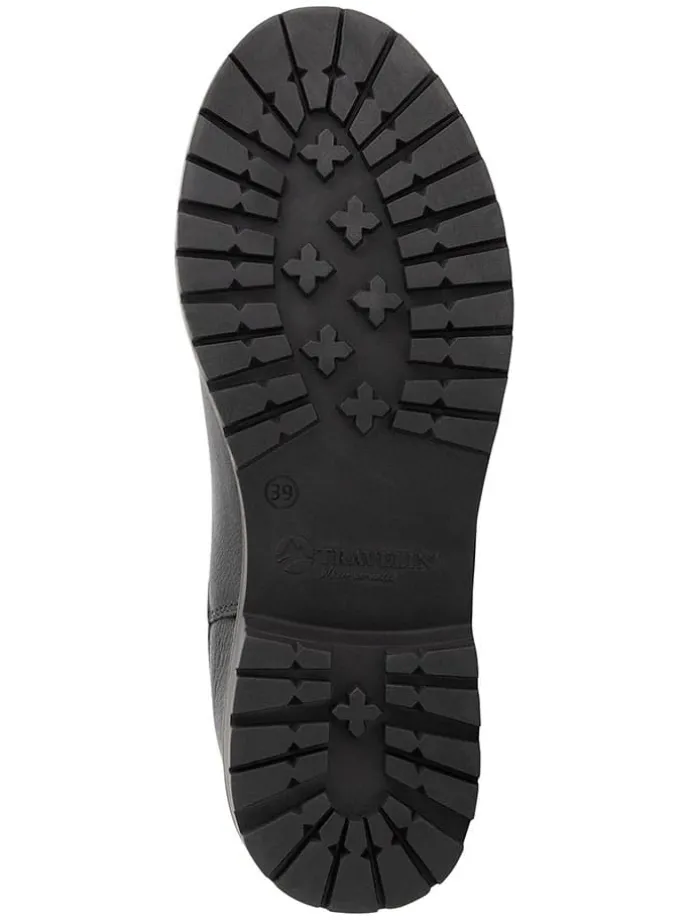 Leren chelseaboots "Romstad" zwart