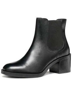 Leren chelseaboots "Serilda" zwart