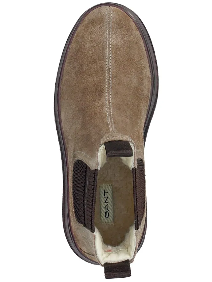 Leren chelseaboots "Sistown" beige