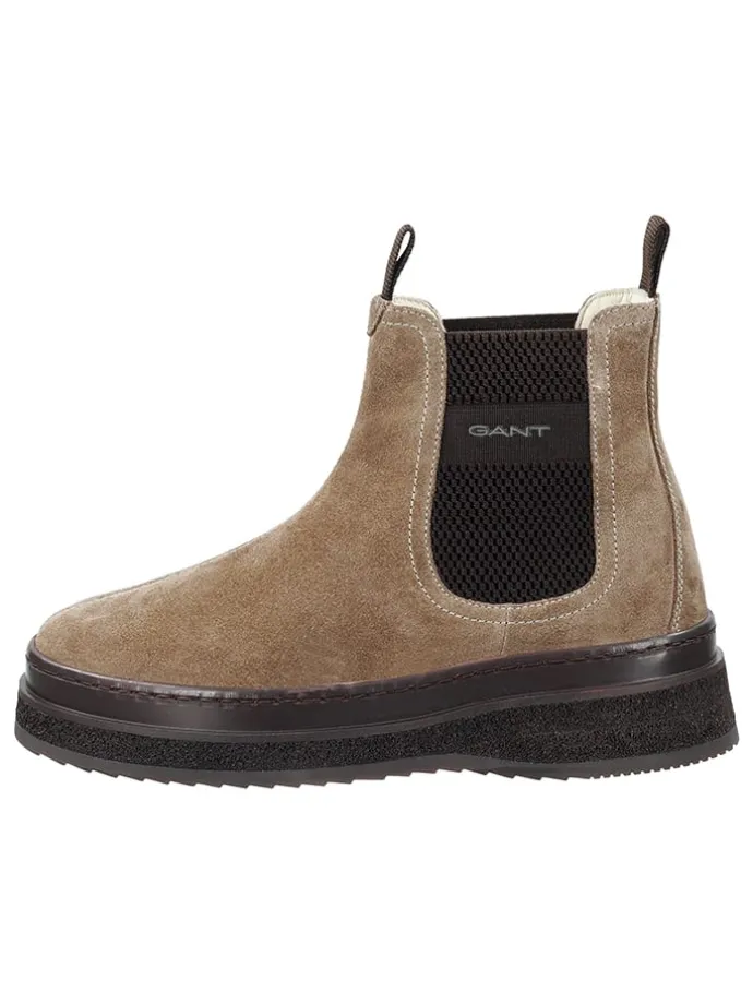 Leren chelseaboots "Sistown" beige