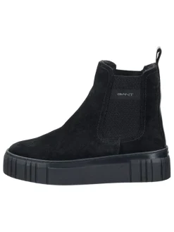 Leren chelseaboots "Snowmont" zwart