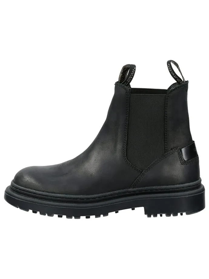 Leren chelseaboots "Timbly" zwart