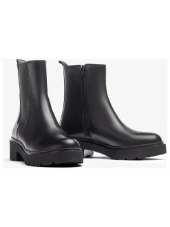 Leren chelseaboots zwart