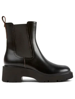 Leren chelseaboots zwart