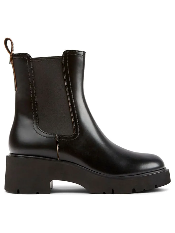 Leren chelseaboots zwart