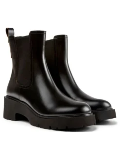 Leren chelseaboots zwart