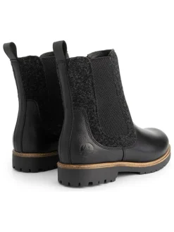 Leren chelseaboots zwart