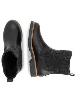 Leren chelseaboots zwart