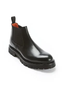 Leren chelseaboots zwart