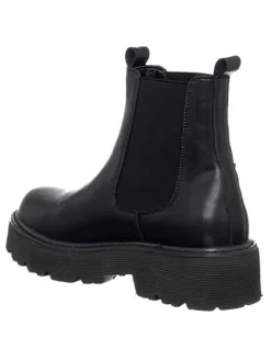 Leren chelseaboots zwart