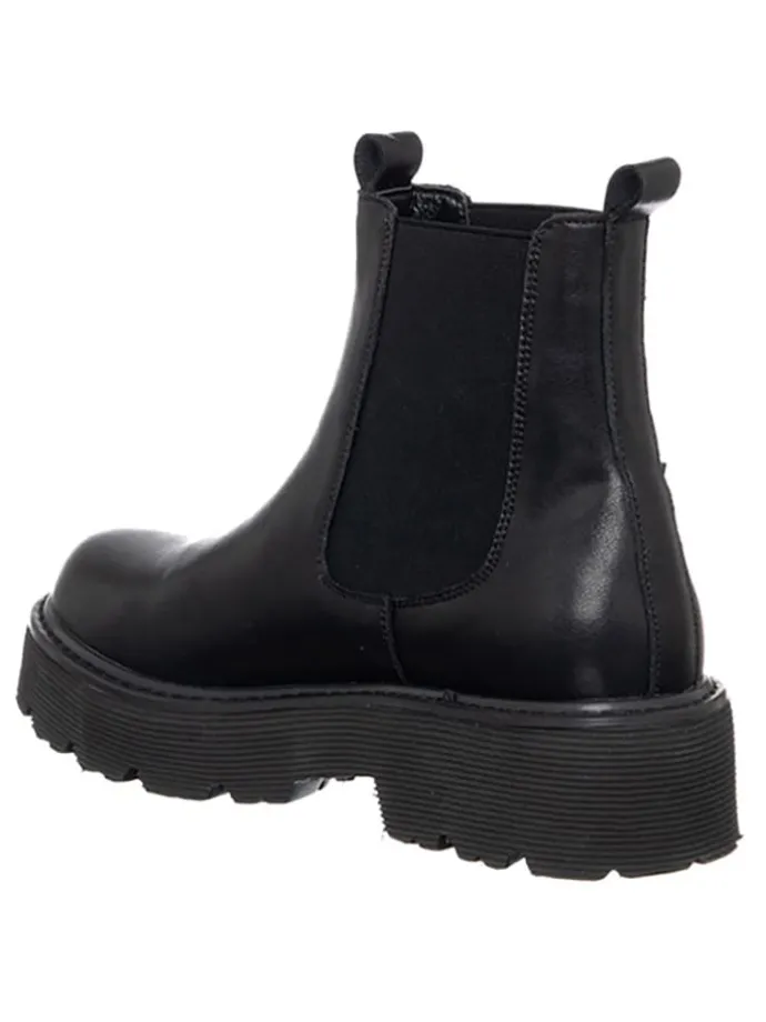 Leren chelseaboots zwart