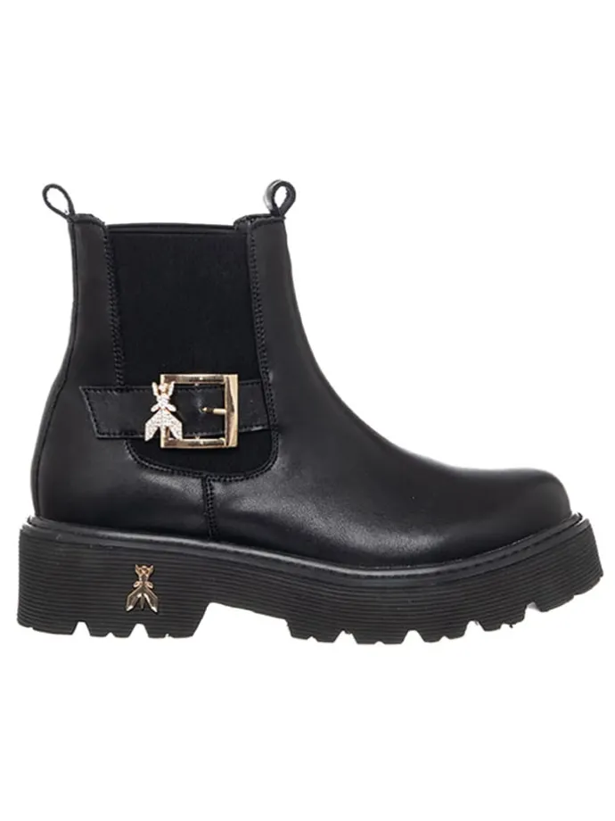 Leren chelseaboots zwart