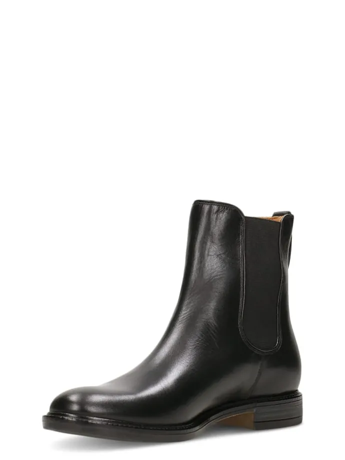 Leren chelseaboots zwart