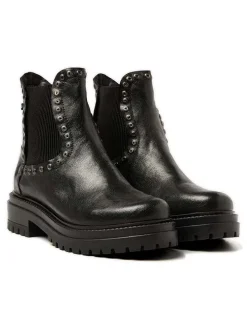 Leren chelseaboots zwart
