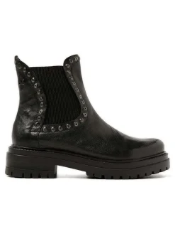 Leren chelseaboots zwart