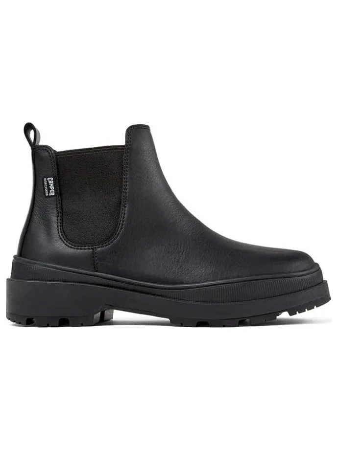 Leren chelseaboots zwart