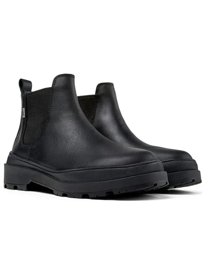 Leren chelseaboots zwart