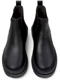Leren chelseaboots zwart