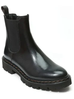 Leren chelseaboots zwart