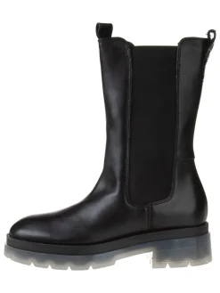 Leren chelseaboots zwart