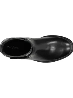 Leren chelseaboots zwart