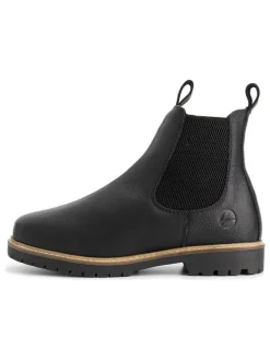 Leren chelseaboots zwart