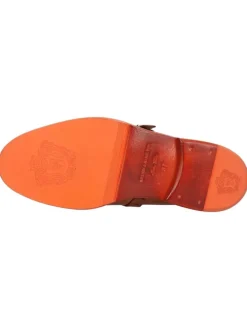 Leren clogs "Gianna 7" lichtbruin