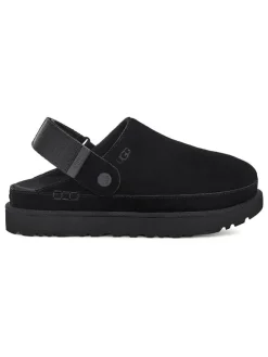 Leren clogs "Goldenstar" zwart