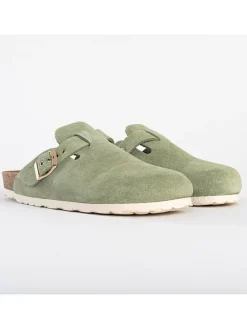 Leren clogs