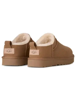 Leren enkelboots lichtbruin