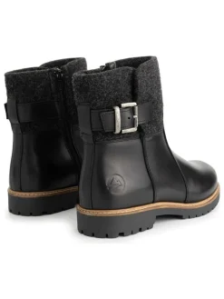 Leren enkelboots "Orkla" zwart