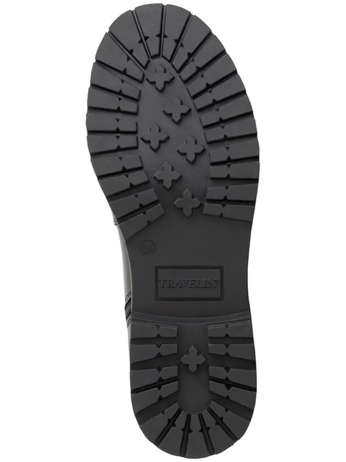 Leren enkelboots "Orkla" zwart