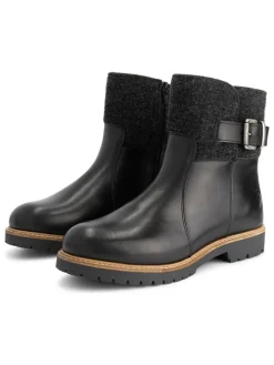 Leren enkelboots