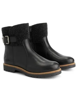 Leren enkelboots