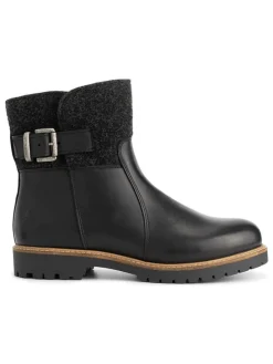 Leren enkelboots