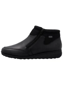 Leren enkelboots zwart