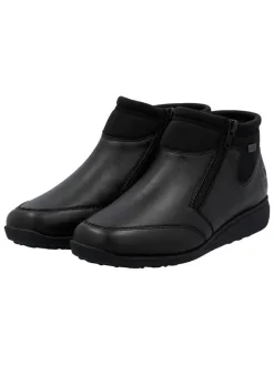 Leren enkelboots zwart