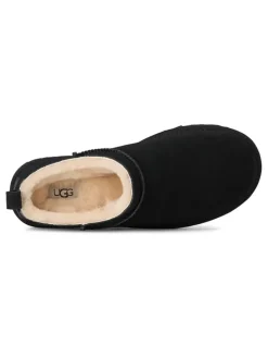 Leren enkelboots zwart