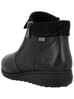 Leren enkelboots zwart