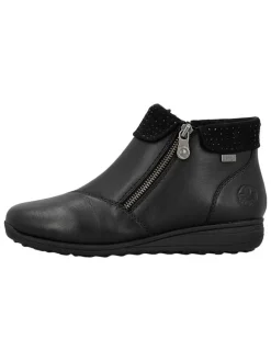 Leren enkelboots zwart