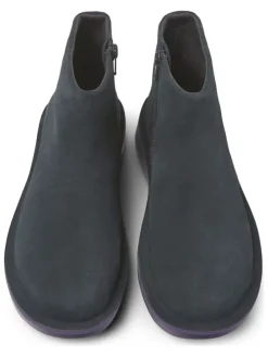 Leren enkelboots zwart
